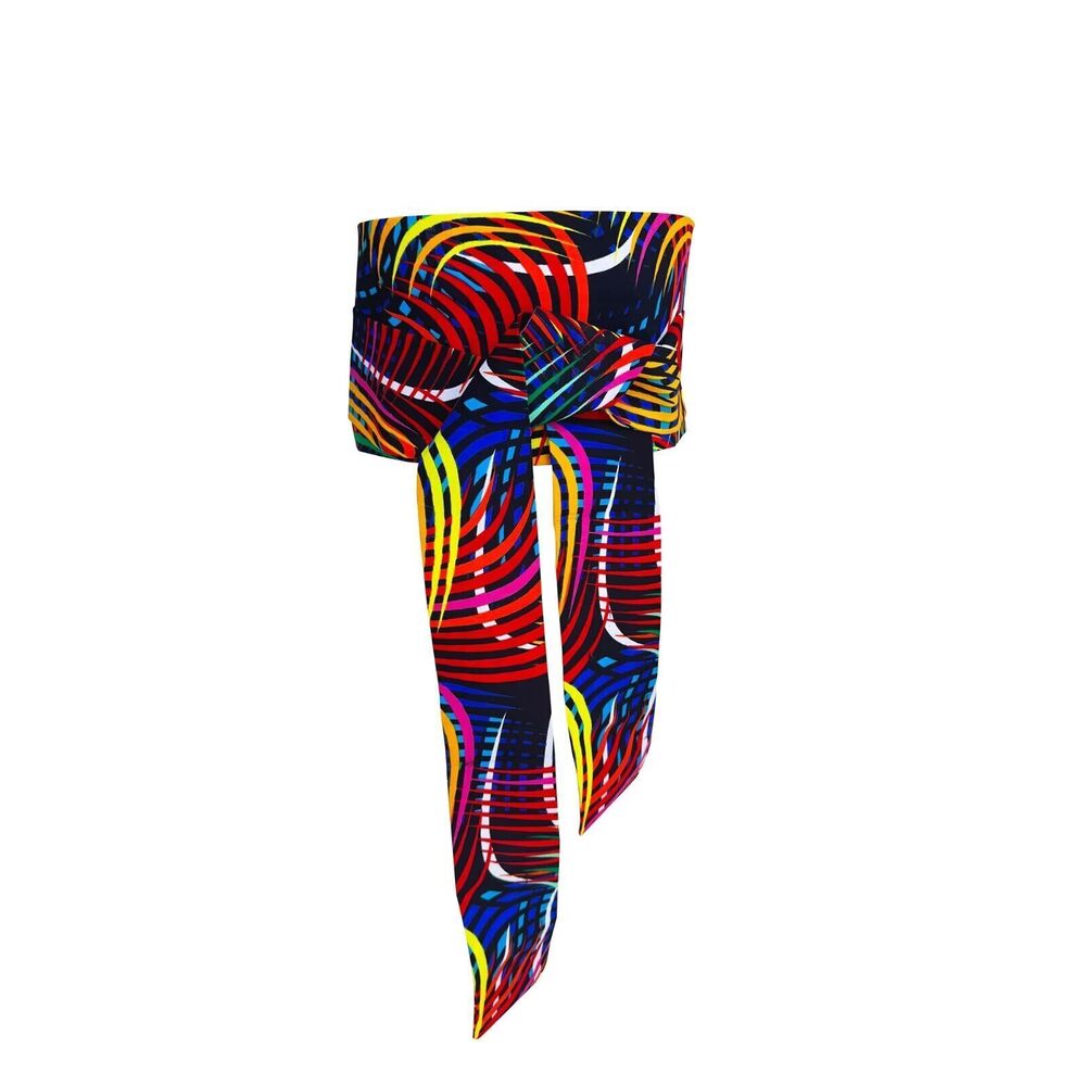 5231 African Print Belt Multi Colour Elasticated Belt Prom Decoration Belt
